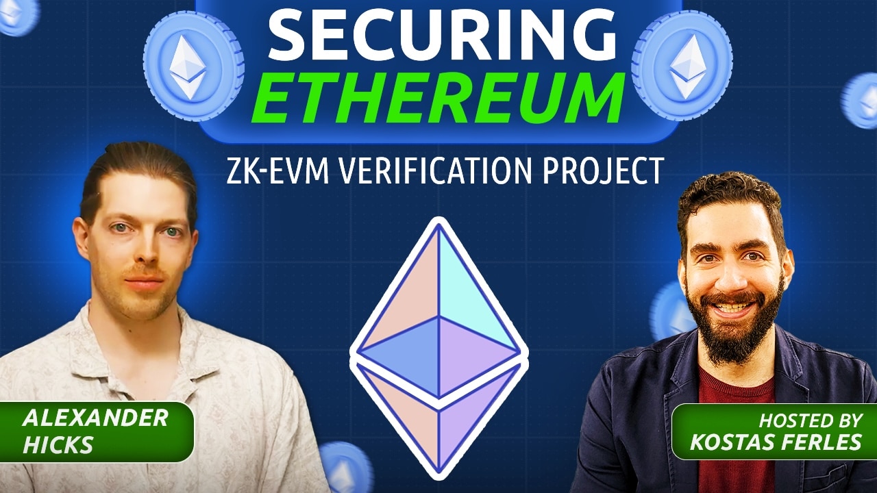 Alexander Hicks and Kostas Ferles, fireside chat about Ethereum L1 transition to zkVMs